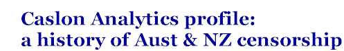 title for History of Aust and NZ Censorship profile