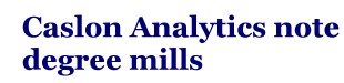 title for Degree Mills note