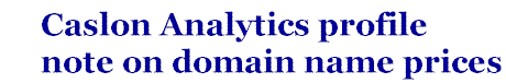 title for Domain Name Prices note