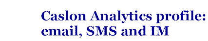 title for Email and SMS profile