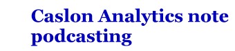 title for Podcasting note
