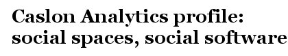 title for Social Software profile
